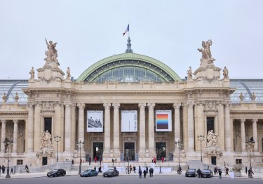 Photo de la façade du grand palais lors de la dernière édition de Paris Photo